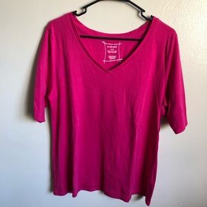 Lane Bryant Pink Supima Cotton T-Shirt Size 14/16